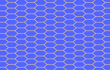 Wall Mural - Polygon seamless pattern.Geometric graphic vector background wallpaper.Pentagon repeat pattern in blue.