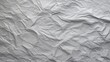 White crumpled paper texture, background