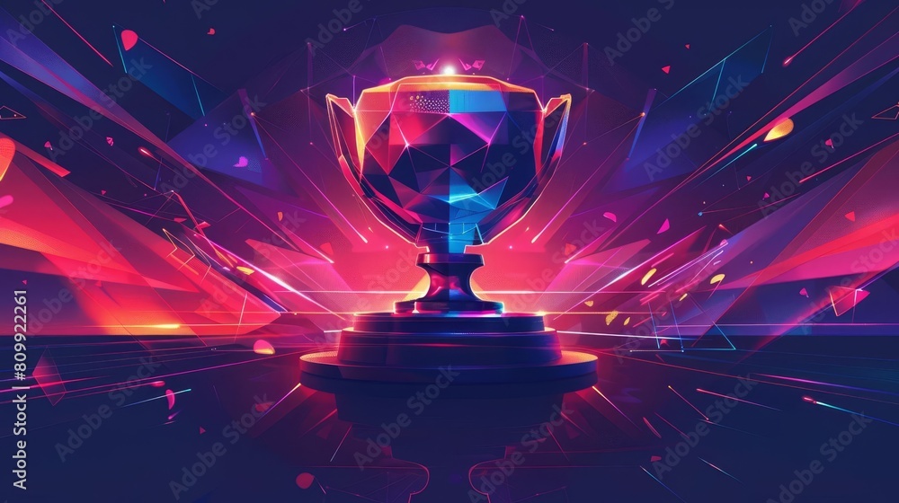 Showcase the epic conclusion of a competitive gaming tournament, where ...