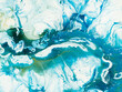 Abstract blue original creative painting. Hand-drawn, impressionism style, color texture, brush strokes of paint