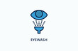 Eyewash Vector Icon Or Logo Illustration