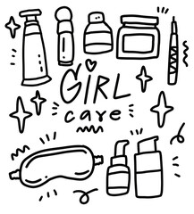 Poster - objects for girl element design