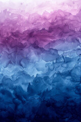 Poster - Abstract watercolor painting with a gentle gradient from pale blue to dusky lavender creating a calm atmosphere,