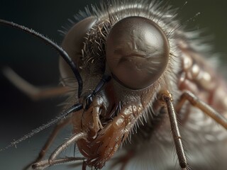 hyperfocused image of a bee 12