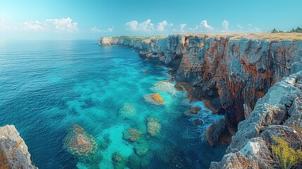 sea blue nature summer travel beach tourism water coast ocean landscape vacation turquoise beautiful