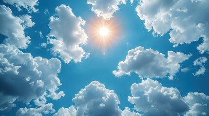blue sky nature weather summer sun sunlight day beauty cloudscape light clouds white heaven sunny background