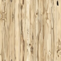 Wall Mural - Hickory wood seamless pattern, wooden texture