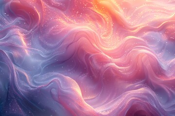 Wall Mural - a mesmerizing abstract representation of a cosmic texture with pink and blue swirling patterns