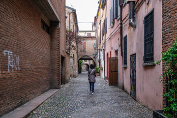 Wall Mural - Ferrara, centro urbano