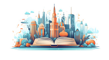 Wall Mural - Educational Programs illustration