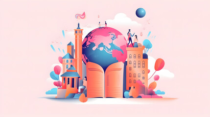 Wall Mural - Educational Programs illustration