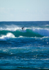 Wall Mural - surfing the wave Porto Ferro, Sardinia, Italy