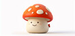 A cute mushroom with a smile on its face.