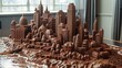 A city made entirely of chocolate.