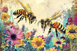 Wold honey bee day background