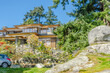 Fragment of luxury house with nice summer  landscape in Vancouver, Canada, North America. Day time.