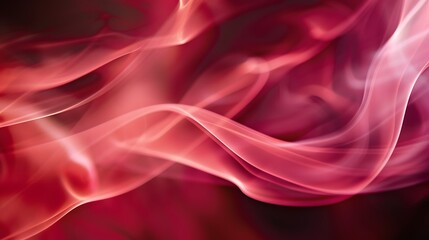Wall Mural - a rising red smoke against a dark background
