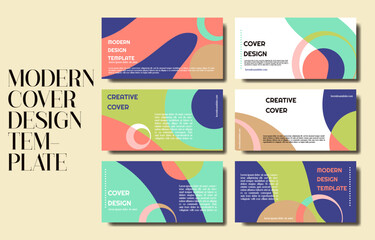 Wall Mural - modern cover design template collection