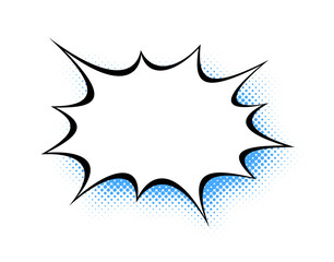 Sticker - Halftone Spiky Speech Bubble