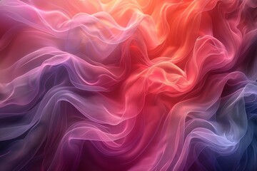 Wall Mural - vibrant and dynamic, this image presents abstract fabric folds flowing with energy in varying shades