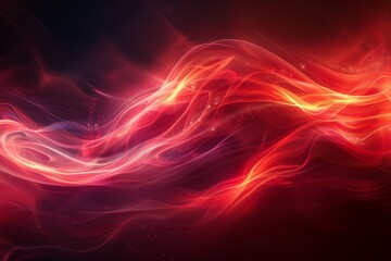 Wall Mural - illustrating an abstract concept of dynamic energy, this image features fiery swirls with glowing hi