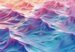 This image features a digital art creation with abstract pink and blue waves evoking a sense of calm and tranquility