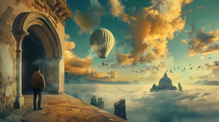 Poster - Surrealism with ample copy space unlocking endless possibilities for creativity