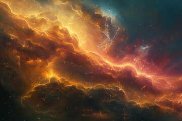 Wall Mural - surreal solar system: a celestial canvas of wonders and imagination. generative ai