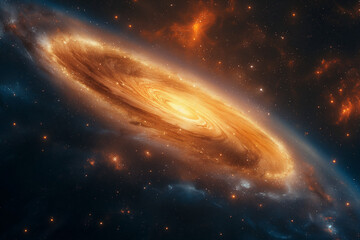 Wall Mural - surreal solar system: a celestial canvas of wonders and imagination. generative ai