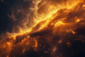 Wall Mural - surreal solar system: a celestial canvas of wonders and imagination. generative ai