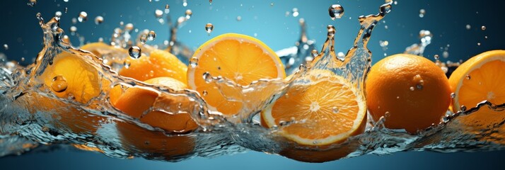 Poster - refreshing orange splash