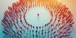 © VAshowcase - Large group of people in the form of a circle