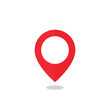 © monkylabz - Red map pin icon. Vector illustration
