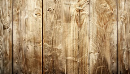 Wall Mural - A close-up of a wooden wall with some wood planks. AI.