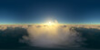 above the clouds and the ocean 360° vr environment equirectangular