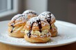 french choux pastry filled with cream