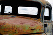 Old Scrap Car found in the outback. Close up view