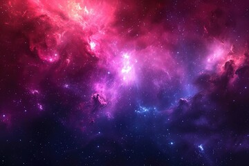Wall Mural - Bright supernova explosion in vast outer space. Illustration of a background with a majestic space theme.