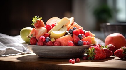 Wall Mural - Delicious assortment of fresh fruit