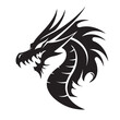© Alexey - Dragon in cartoon, doodle style . Image for t-shirt, web, mobile apps and ui. Isolated 2d vector illustration in logo, icon, sketch style, Eps 10, black and white. AI Generative