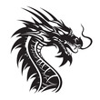 © Alexey - Dragon in cartoon, doodle style . Image for t-shirt, web, mobile apps and ui. Isolated 2d vector illustration in logo, icon, sketch style, Eps 10, black and white. AI Generative