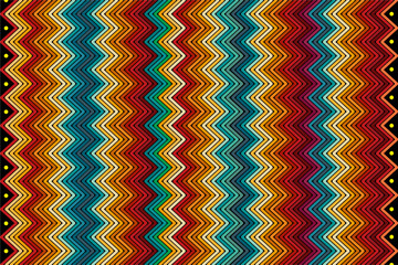 Vector Multi-Colored Zig Zag Pattern Wallpaper
