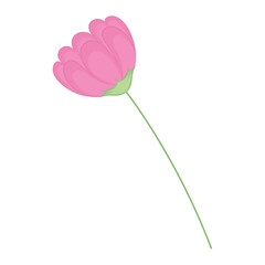 Sticker - Isolated colored flower icon Vector illustration