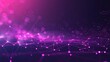 © Salman - An abstract configuration of pink and purple glowing dots connected by laser-like lines across a dark violet background with a designated text area along the bottom edge