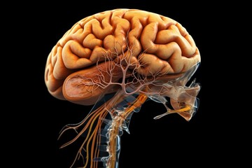 Wall Mural - Detailed anatomy of the human brain