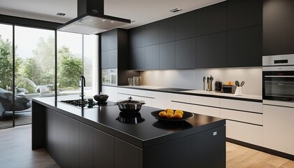 Culinary Inspiration: A Stylish Modern Kitchen with Induction Hob