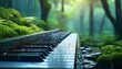 © 정화 차 - 비내리는 숲속에 자연 가득한 피아노