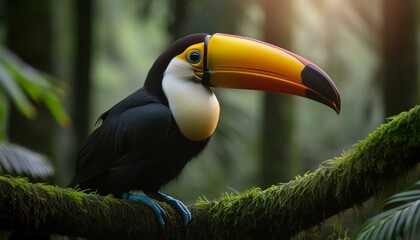 Wall Mural - toucan on a branch