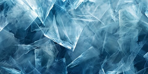 Wall Mural - a blue background with ice crystals