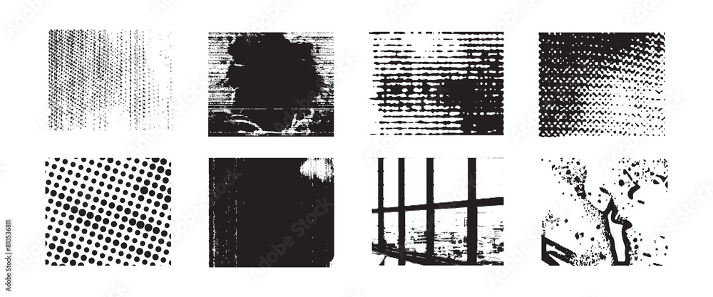 Hand drawn hatching line texture set. Crosshatch, wood, rain, stippling ...